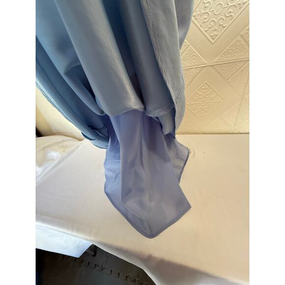 CACHET Formal Dress Size 6 light blue speghetti straps beads on top Lined - Picture 13 of 14